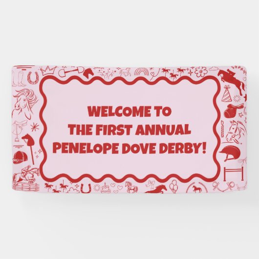{NEW} Molly Dove Custom Welcome Sign Spandoek (Horizontaal)