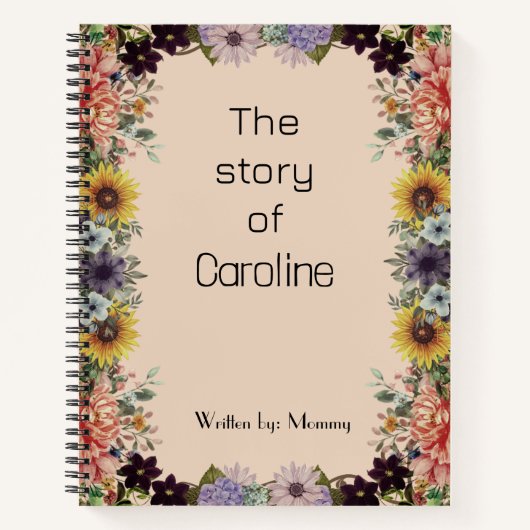 New Mommy baby journal Spiral Notebook (Devant)
