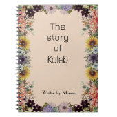 New Mommy's Journal Custom Personalized Spiral  (Devant)