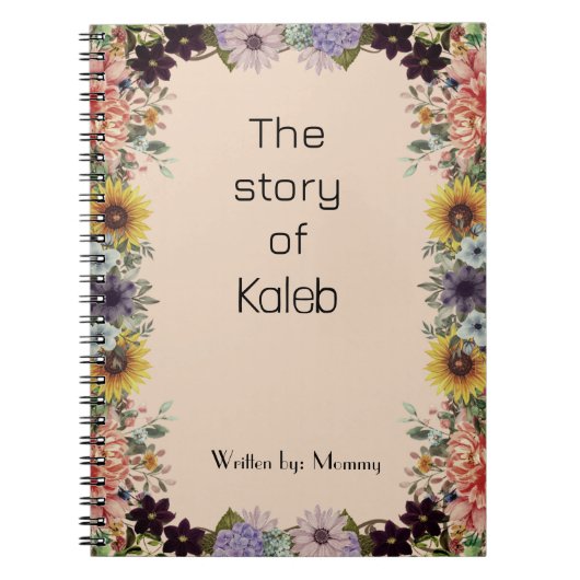 New Mommy's Journal Custom Personalized Spiral Notitieboek (Voorkant)