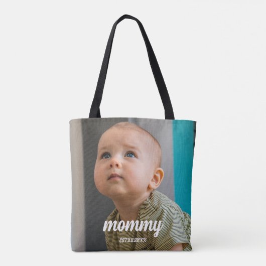 New mother mommy Personalized Minimal Draagtas (Achterkant)