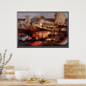 New Orleans 1862 Amerikaanse Burgeroorlog Poster (Keuken)