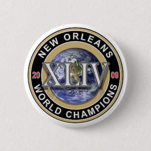 New Orleans 2009 World Champions Football Button
