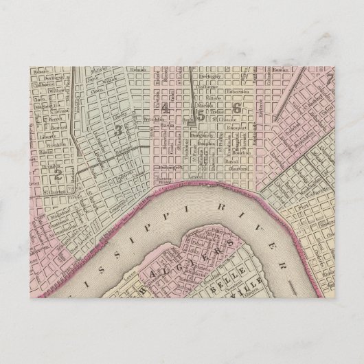 New Orleans 3 Briefkaart (Voorkant)