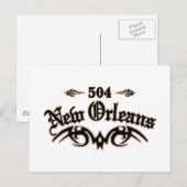 New Orleans 504 Briefkaart (Voorkant / Achterkant)