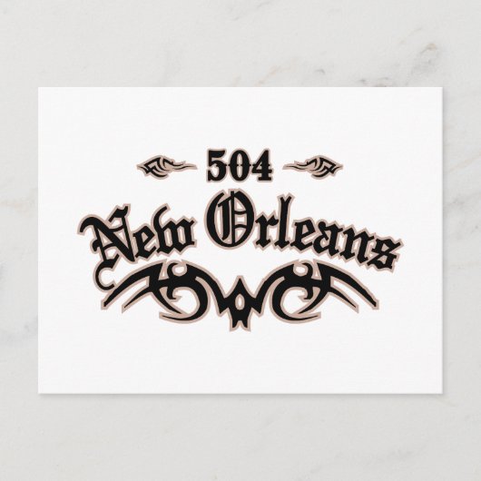 New Orleans 504 Briefkaart (Voorkant)
