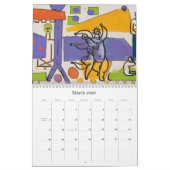 New Orleans Abstracte kunst Kalender (Mar 2026)