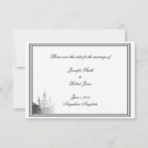 New Orleans Bestemming Bruiloft Save the Date