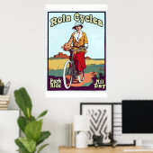 New Orleans Bicycle  Style NOLA-fietsen Poster (Thuiskantoor)