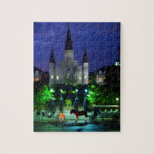 New Orleans bij nacht Legpuzzel