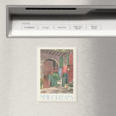 New Orleans  binnenplaats trap scene Magneet (Insitu (Vaatwasser))