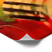 "New Orleans Blues" van Linda Powell~Original Poster (Hoek)