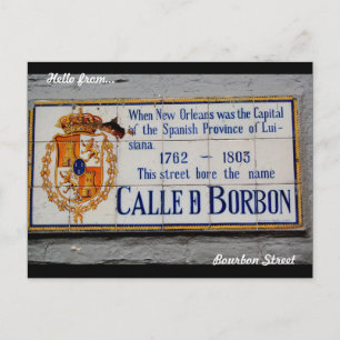 New Orleans Bourbon Street Postcard Briefkaart