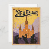 New Orleans Briefkaart (Voorkant / Achterkant)