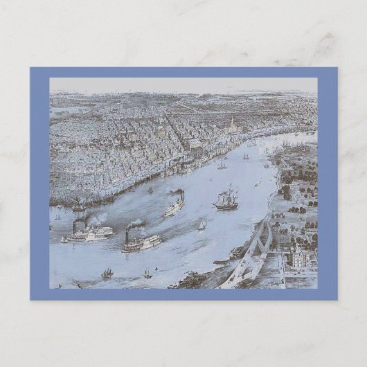 New Orleans, Burgeroorlog Briefkaart (Voorkant)