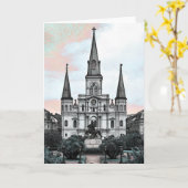 New Orleans Cathedral Kaart (Gele Bloem)