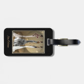 New Orleans Chic: Mode samenleving Bagagelabel (Achterkant horizontaal)