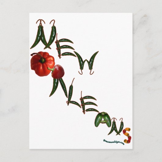 New Orleans Chili Peppers Briefkaart (Voorkant)