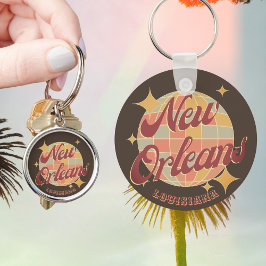 New Orleans City Louisiana Retro Vintage Sleutelhanger