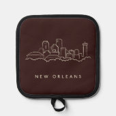 New Orleans City Skyline Pannenlap (Voorkant)
