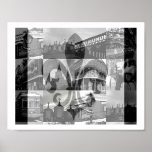 New Orleans Collage [Afdrukken] Poster
