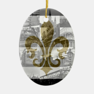New Orleans Collage [Ornament] Keramisch Ornament