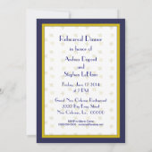 New Orleans Crescent Moon Rehearsal Dinner Invite Kaart (Achterkant)