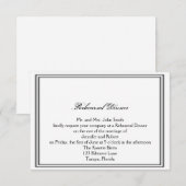 New Orleans Destination Wedding Rehearsal Dinner Kaart (Voorkant / Achterkant)