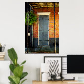 New Orleans door Poster (Thuiskantoor)
