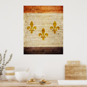 New Orleans Flag Poster (Keuken)