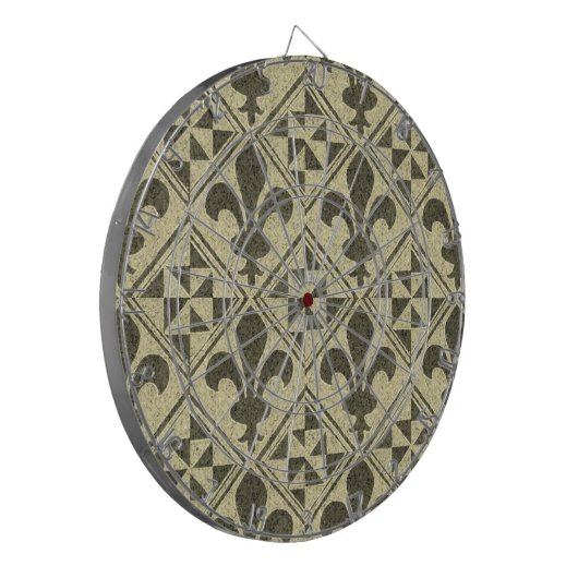 New Orleans Fleur-de-Lis Dart Board Dartbord (Voorkant Links)