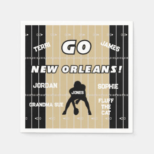 New Orleans Football Fan Paper Napkin Servet