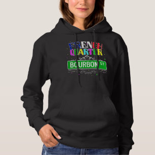 New Orleans French Quarter Bourbon Street Cool Mar Hoodie