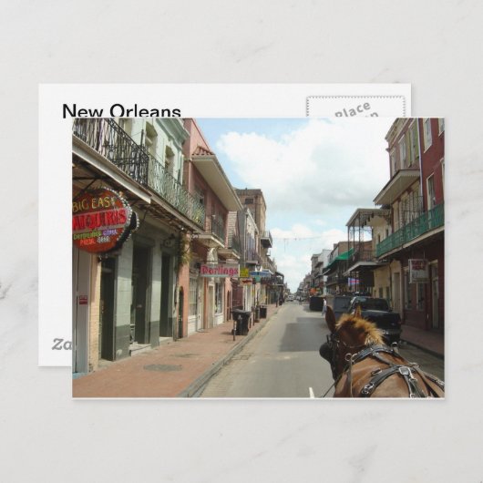 New Orleans French Quarter Briefkaart (Voorkant / Achterkant)