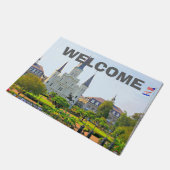 New Orleans French Quarter Deurmat (Schuin)