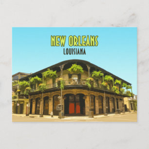 New Orleans French Quarter Louisiana Briefkaart