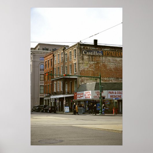 New Orleans, French Quarter, Street Uitzicht Poste Poster (Voorkant)
