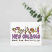 New-Orleans-Fun- Briefkaart (Staand voorkant)