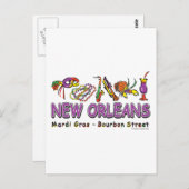 New-Orleans-Fun- Briefkaart (Voorkant / Achterkant)