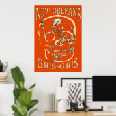 New Orleans Gris Gris Poster (Thuiskantoor)
