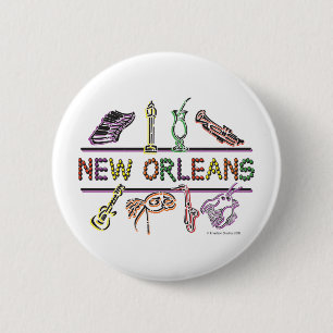 New-Orleans-ICONS- kopie Ronde Button 5,7 Cm
