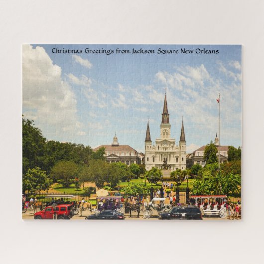 New Orleans Jackson Square. Jigzaag Puzzle Legpuzzel (Horizontaal)