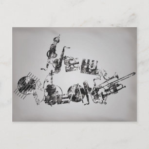 New Orleans Jazz Briefkaart