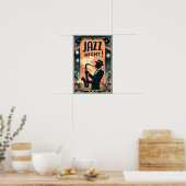 New Orleans Jazz Night -  kunst Poster (Keuken)