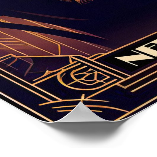 New Orleans Jazz Night -  kunst Poster (Hoek)