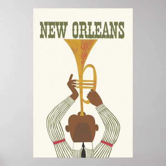 New Orleans, Jazz, Travel Poster (Voorkant)