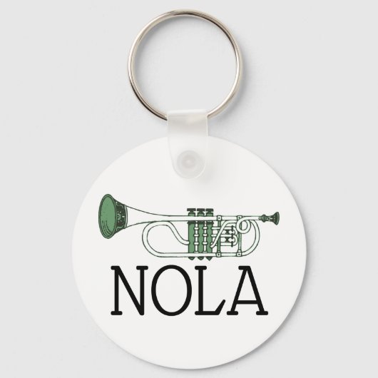 New Orleans Jazz Trumpet Sleutelhanger (Voorkant)