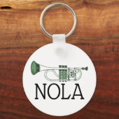 New Orleans Jazz Trumpet Sleutelhanger (Voorkant)
