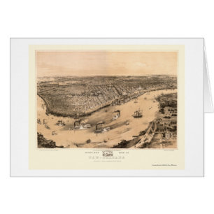 New Orleans, LA Panoramic Map - 1851