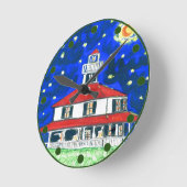 New Orleans Lake Lighthouse Clock Ronde Klok (Hoek)